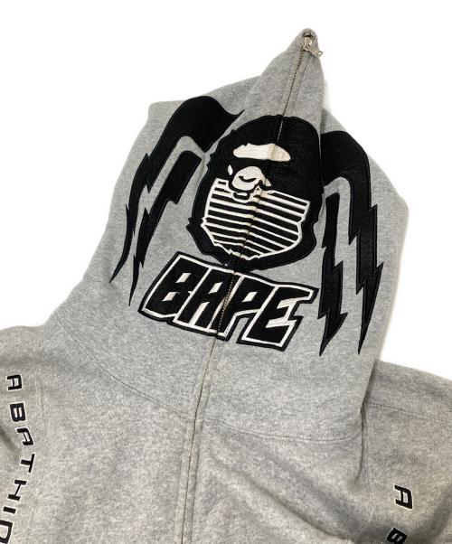 A BATHING APE（アベイシングエイプ）A BATHING APE (アベイシングエイプ) ジップパーカー グレー サイズ:XLの古着・服飾アイテム