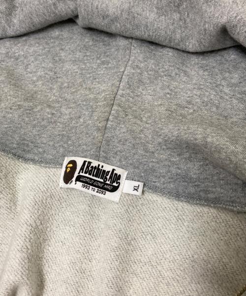 A BATHING APE（アベイシングエイプ）A BATHING APE (アベイシングエイプ) ジップパーカー グレー サイズ:XLの古着・服飾アイテム