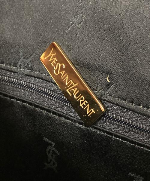Yves Saint Laurent（イヴサンローラン）Yves Saint Laurent (イヴサンローラン) クロコ型押しハンドバッグ ブラック サイズ:下記参照の古着・服飾アイテム