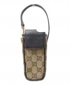 GUCCIグッチ）の古着「ケース」｜ベージュ×ブラウン