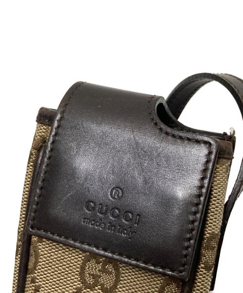 GUCCI（グッチ）GUCCI (グッチ) ケース ベージュ×ブラウン サイズ:下記参照の古着・服飾アイテム