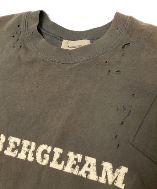 AMBERGLEAM（アンバーグリーム）AMBERGLEAM (アンバーグリーム) ダメージ加工Tシャツ グレー サイズ:Mの古着・服飾アイテム