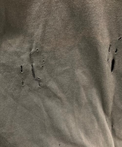 AMBERGLEAM（アンバーグリーム）AMBERGLEAM (アンバーグリーム) ダメージ加工Tシャツ グレー サイズ:Mの古着・服飾アイテム