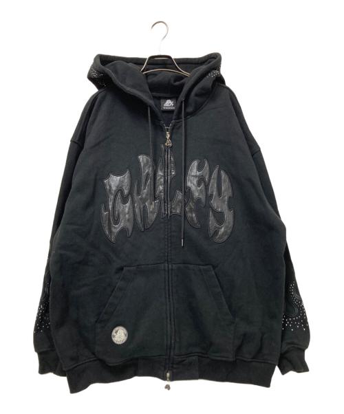 GALFY（ガルフィー）GALFY (ガルフィー) ファイヤーピカピカZIPパーカー ブラック サイズ:中型犬(L)の古着・服飾アイテム