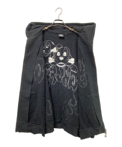 GALFY（ガルフィー）GALFY (ガルフィー) ファイヤーピカピカZIPパーカー ブラック サイズ:中型犬(L)の古着・服飾アイテム