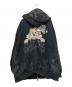 GALFY (ガルフィー) ファイヤーピカピカZIPパーカー ブラック サイズ:中型犬(L)：8000円