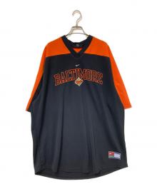 NIKE×GENUINE MERCHANDISE（ナイキ×ジェニュイン マーチャンダイズ）の古着「ゲームシャツ」｜オレンジ×ブラック