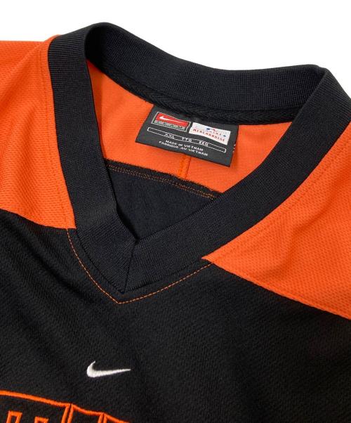 NIKE（ナイキ）NIKE (ナイキ) GENUINE MERCHANDISE (ジェニュイン マーチャンダイズ) ゲームシャツ オレンジ×ブラック サイズ:XXLの古着・服飾アイテム