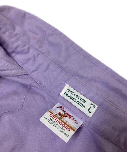 Prentiss（プレンティス）Prentiss (プレンティス) 90sコットンシャツ パープル サイズ: Lの古着・服飾アイテム