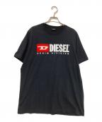 DIESELディーゼル）の古着「ロゴ刺繍Tシャツ」｜ブラック