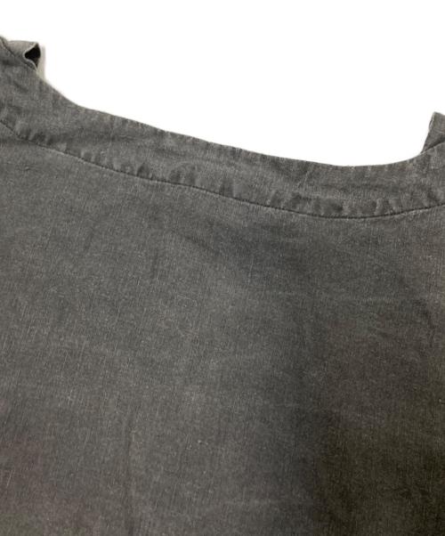 nest Robe（ネストローブ）nest Robe (ネストローブ) 天然染め リネンワイドスリーブ ブラウス ブラック サイズ:FREEの古着・服飾アイテム
