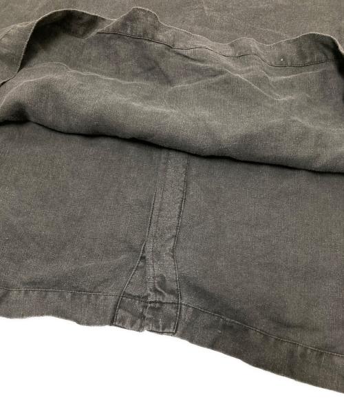 nest Robe（ネストローブ）nest Robe (ネストローブ) 天然染め リネンワイドスリーブ ブラウス ブラック サイズ:FREEの古着・服飾アイテム
