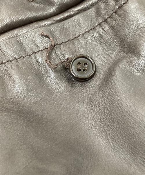 THE SUIT COMPANY（ザ・スーツカンパニー）THE SUIT COMPANY (ザ・スーツカンパニー) シープレザージャケット ブラウン サイズ:40の古着・服飾アイテム