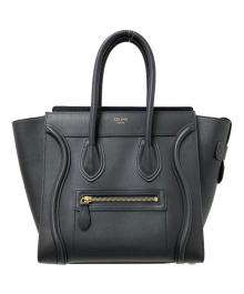 CELINE（セリーヌ）の古着「ラゲージマイクロ ショッパー ハンドバッグ」｜ブラック
