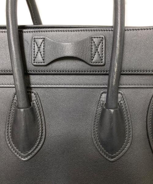 CELINE（セリーヌ）CELINE (セリーヌ) ラゲージマイクロ ショッパー ハンドバッグ ブラック サイズ:下記参照の古着・服飾アイテム