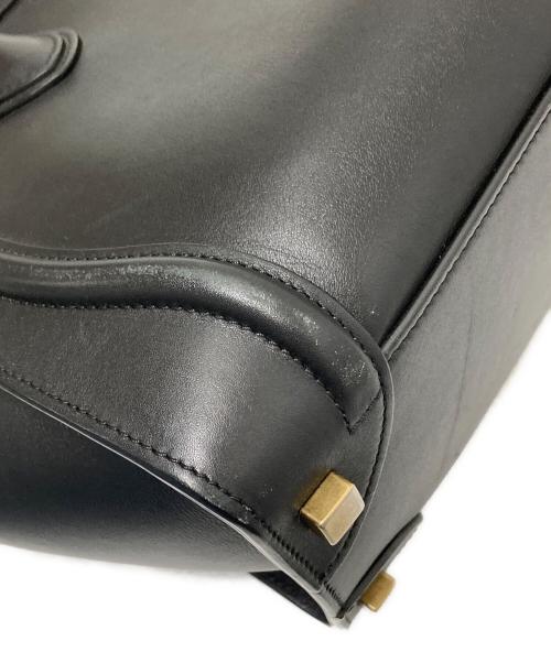 CELINE（セリーヌ）CELINE (セリーヌ) ラゲージマイクロ ショッパー ハンドバッグ ブラック サイズ:下記参照の古着・服飾アイテム