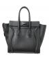 CELINE (セリーヌ) ラゲージマイクロ ショッパー ハンドバッグ ブラック サイズ:下記参照：120000円