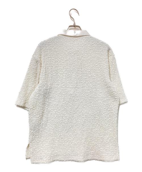 AEFRE（エフレ）AEFRE (エフレ) ポコポコシャーリングポロトップス ホワイト サイズ:Fの古着・服飾アイテム