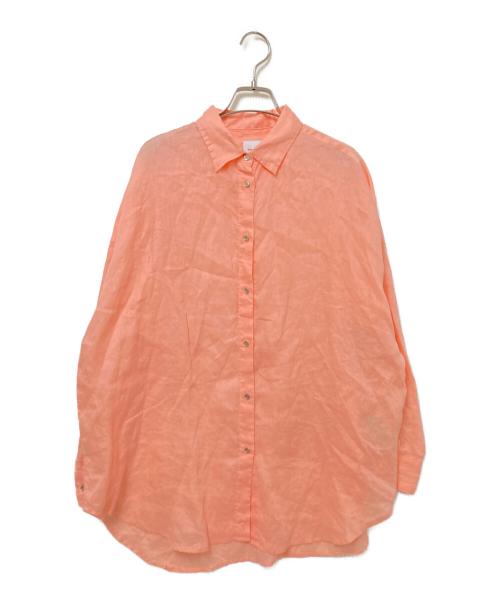 Spick and Span（スピック＆スパン）Spick and Span (スピック＆スパン) 80リネンカシュクール ビッグシャツ ピンク サイズ:下記参照の古着・服飾アイテム