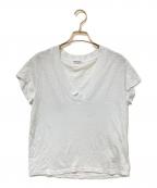 LA madeエルエーメイド）の古着「slub v neck TEE」｜ホワイト