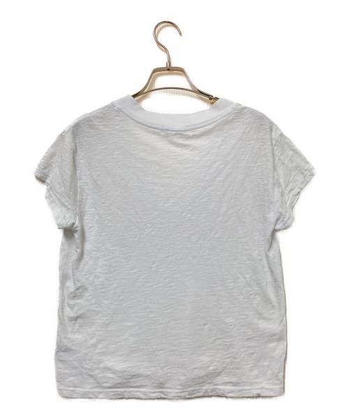 LA made（エルエーメイド）LA made (エルエーメイド) slub v neck TEE ホワイト サイズ:Sの古着・服飾アイテム
