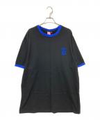 have a good timeハブアグッドタイム）の古着「リンガーTシャツ」｜ブラック×ブルー