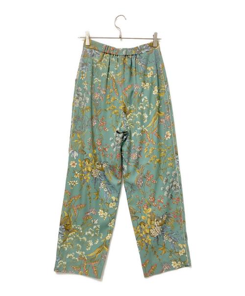 Lois CRAYON（ロイスクレヨン）Lois CRAYON (ロイスクレヨン) 花柄パンツ グリーン サイズ:Mの古着・服飾アイテム