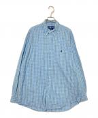 RALPH LAURENラルフローレン）の古着「チェックBDシャツ」｜ブルー