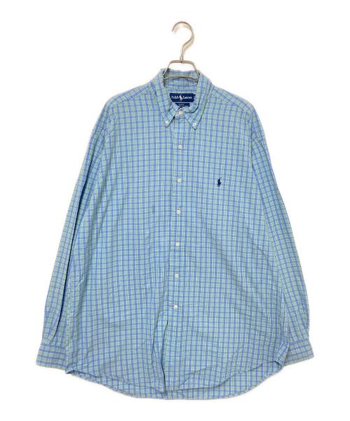 RALPH LAUREN（ラルフローレン）RALPH LAUREN (ラルフローレン) チェックBDシャツ ブルー サイズ:Lの古着・服飾アイテム