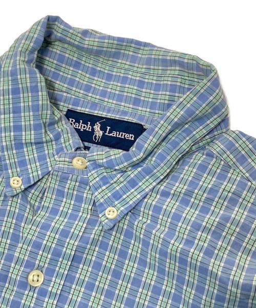 RALPH LAUREN（ラルフローレン）RALPH LAUREN (ラルフローレン) チェックBDシャツ ブルー サイズ:Lの古着・服飾アイテム