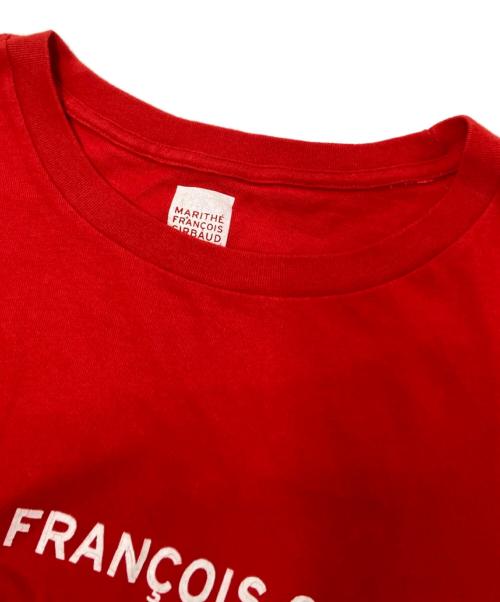 MARITHE+FRANCOIS GIRBAUD（マリテフランソワジルボー）MARITHE+FRANCOIS GIRBAUD (マリテフランソワジルボー) プリントTシャツ レッド サイズ:2Xの古着・服飾アイテム