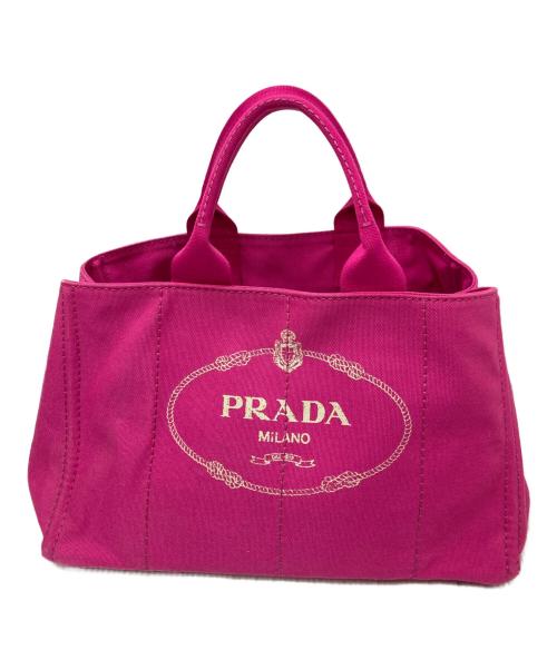 PRADA（プラダ）PRADA (プラダ) カナパLトートバッグ ショッキングピンクの古着・服飾アイテム