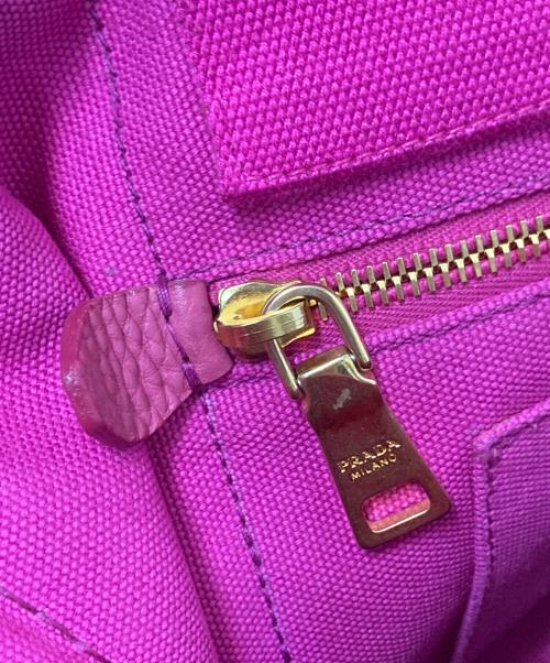 PRADA（プラダ）PRADA (プラダ) カナパLトートバッグ ショッキングピンクの古着・服飾アイテム