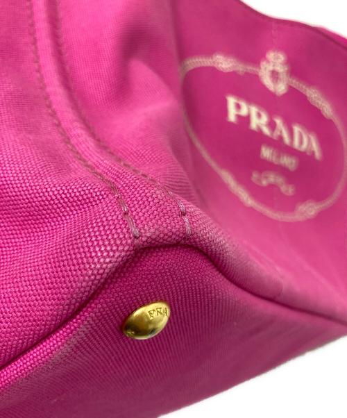 PRADA（プラダ）PRADA (プラダ) カナパLトートバッグ ショッキングピンクの古着・服飾アイテム