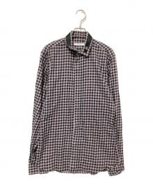 GIVENCHY（ジバンシィ）の古着「チェックシャツ」｜レッド×ブラック