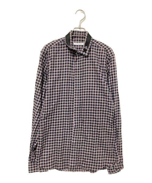 GIVENCHY（ジバンシィ）GIVENCHY (ジバンシィ) チェックシャツ レッド×ブラック サイズ:40の古着・服飾アイテム