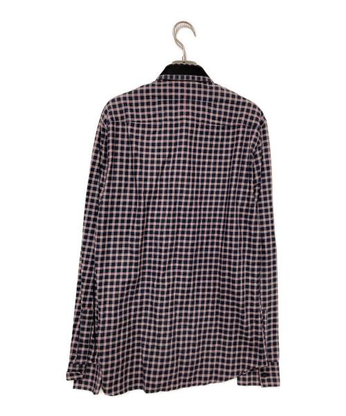 GIVENCHY（ジバンシィ）GIVENCHY (ジバンシィ) チェックシャツ レッド×ブラック サイズ:40の古着・服飾アイテム