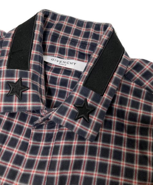 GIVENCHY（ジバンシィ）GIVENCHY (ジバンシィ) チェックシャツ レッド×ブラック サイズ:40の古着・服飾アイテム