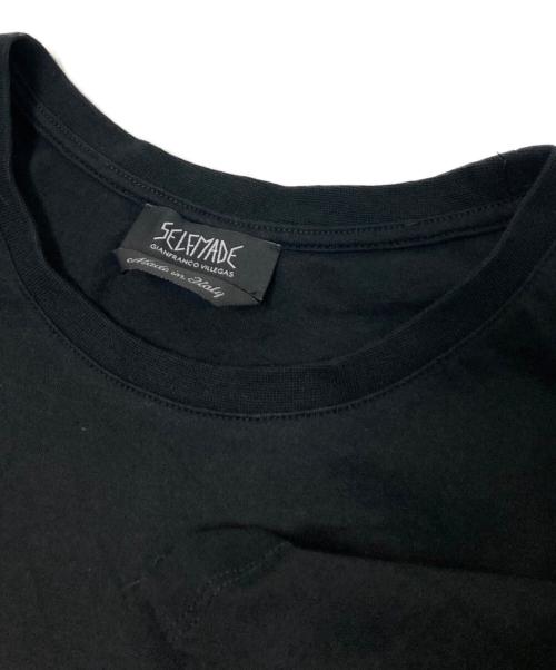 SELF MADE（セルフメイド）SELF MADE (セルフメイド) 刺繍Tシャツ ブラック×オレンジ サイズ:50の古着・服飾アイテム