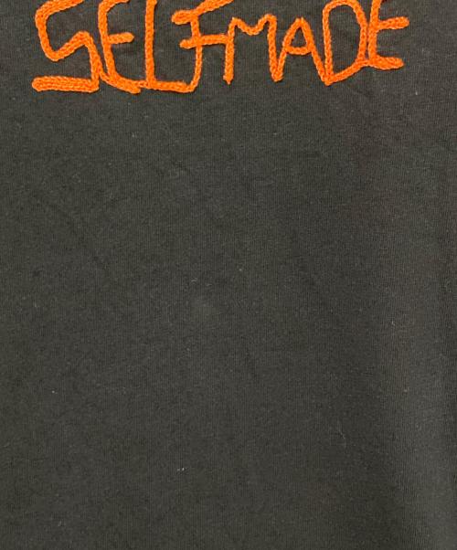 SELF MADE（セルフメイド）SELF MADE (セルフメイド) 刺繍Tシャツ ブラック×オレンジ サイズ:50の古着・服飾アイテム