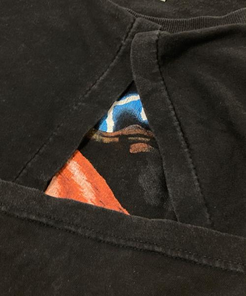 USED（ユーズド）USED (ユーズド) 90‘ＳプリントTシャツ ブラック サイズ:XLの古着・服飾アイテム
