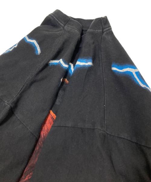 USED（ユーズド）USED (ユーズド) 90‘ＳプリントTシャツ ブラック サイズ:XLの古着・服飾アイテム