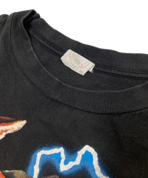 USED（ユーズド）USED (ユーズド) 90‘ＳプリントTシャツ ブラック サイズ:XLの古着・服飾アイテム