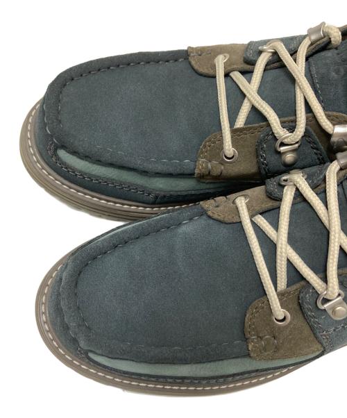 CLARKS（クラークス）CLARKS (クラークス) RONNIE FIEG (ロニー・フィグ) Sunderland 8th Street Originals グリーン×ネイビー（Khaki Comb サイズ:US:10Mの古着・服飾アイテム