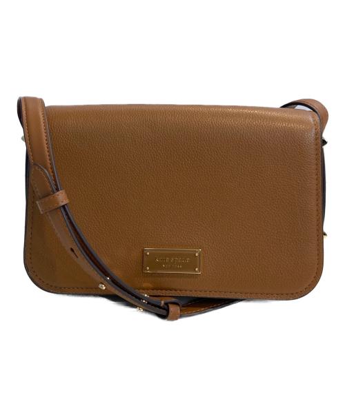 Kate Spade（ケイトスペード）Kate Spade (ケイトスペード) リブスモールフラップクロスボディ グレーの古着・服飾アイテム