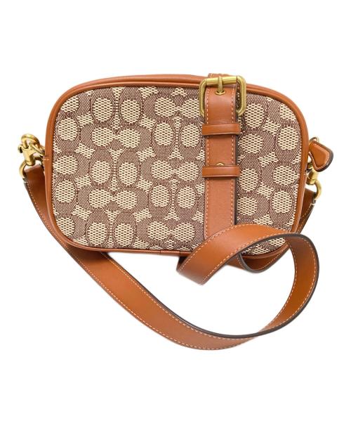 COACH（コーチ）COACH (コーチ) カメラ バッグ・シグネチャー テキスタイル ジャカード ブラウン サイズ:下記参照の古着・服飾アイテム