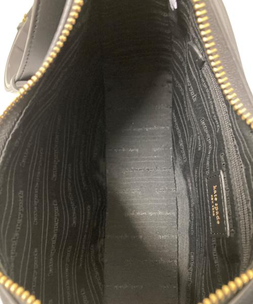 Kate Spade（ケイトスペード）Kate Spade (ケイトスペード) リブスモールフラップクロスボディ ブラック サイズ:下記参照の古着・服飾アイテム