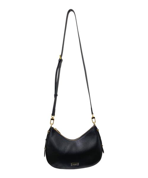Kate Spade（ケイトスペード）Kate Spade (ケイトスペード) リブスモールフラップクロスボディ ブラック サイズ:下記参照の古着・服飾アイテム