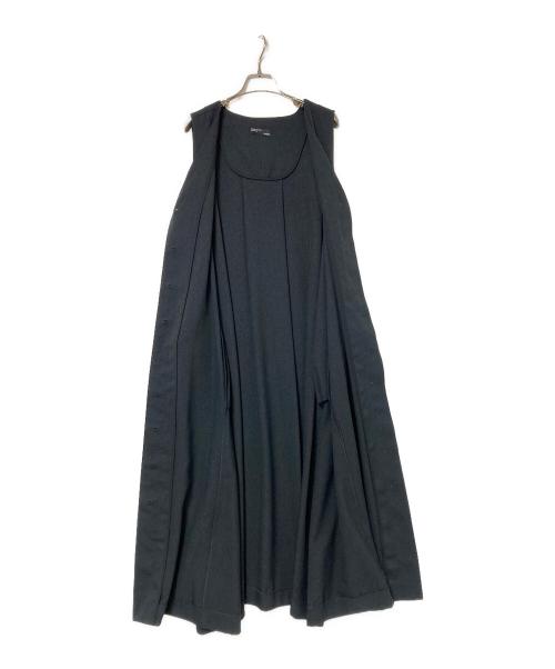 foufou（フーフー）foufou (フーフー) hopeと名付けた、ジレにもなるワンピース ブラック サイズ:Tの古着・服飾アイテム