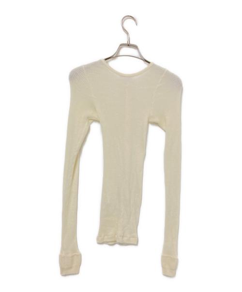 AURALEE（オーラリー）AURALEE (オーラリー) WOOL SOFT RIB CARDIGAN アイボリー サイズ:1の古着・服飾アイテム